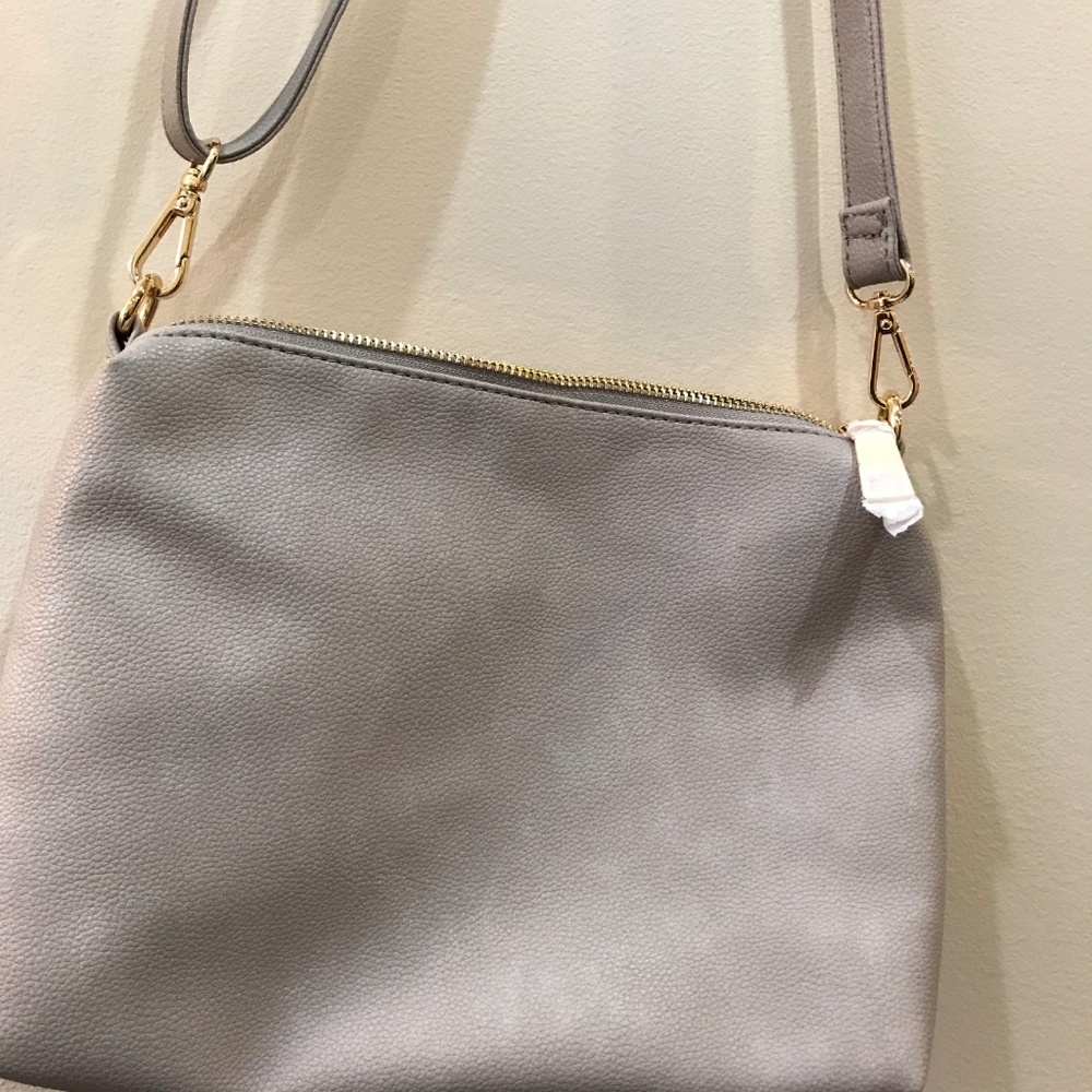Bebe Grey Crossbody Purse